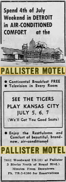 Pallister Motel - 1957 Ad (newer photo)